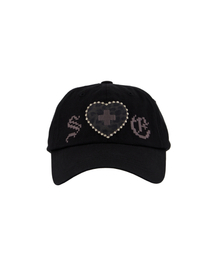 SETUP-EXE（セットアップイーエックスイー）の「LEO APPLIQUE BALL CAP / BLACK（キャップ）」