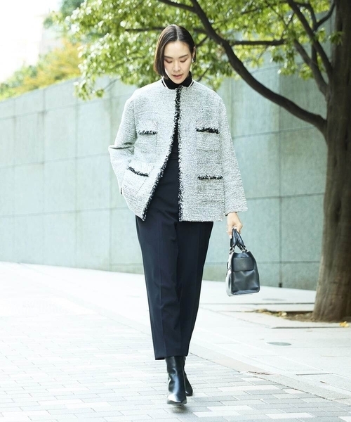MICHEL KLEIN(ミッシェル・クラン)の「テーパードパンツ(その他パンツ・レディース・ライトグレー/カーキ/ブラック・38)」の22枚目の写真