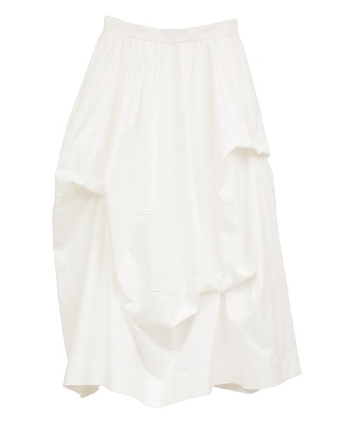 CLANE(クラネ)の「TUCKING VOLUME SKIRT(スカート・レディース・ブラック/ホワイト・1/2/0)」の15枚目の写真