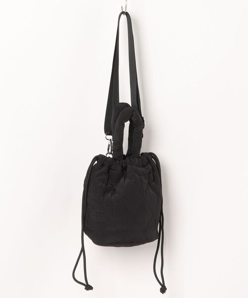 BY THE BAY（バイザベイ）の「バッグ/2WAY巾着バッグ＆ショルダーバッグ（ハンドバッグ・レディース・ブラック/ベージュ・FREE）」の4枚目の写真