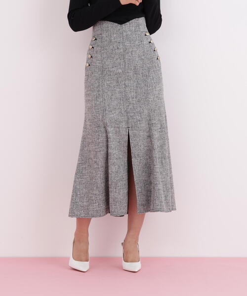 PINKY&DIANNE（ピンキーアンドダイアン）の「◆ミックスブッチャーマーメイドスカート（スカート・レディース・ブラック/ネイビー・36/38）」の4枚目の写真