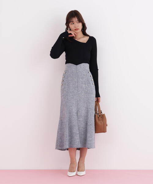 PINKY&DIANNE（ピンキーアンドダイアン）の「◆ミックスブッチャーマーメイドスカート（スカート・レディース・ブラック/ネイビー・36/38）」の13枚目の写真