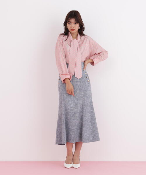 PINKY&DIANNE（ピンキーアンドダイアン）の「◆ミックスブッチャーマーメイドスカート（スカート・レディース・ブラック/ネイビー・36/38）」の14枚目の写真