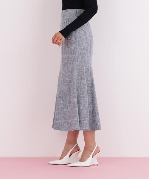 PINKY&DIANNE（ピンキーアンドダイアン）の「◆ミックスブッチャーマーメイドスカート（スカート・レディース・ブラック/ネイビー・36/38）」の15枚目の写真