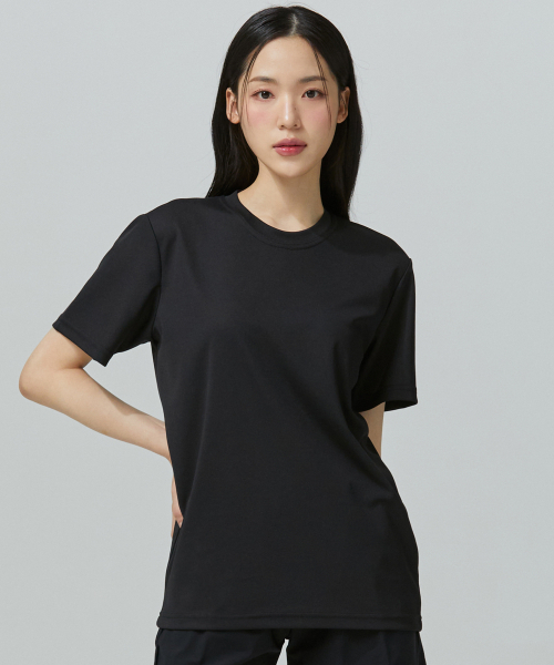 BLACK MONSTER FIT（ブラックモンスターフィット）の「[3PACK]無地クールロン機能性クール半袖Tシャツ3P（Tシャツ/カットソー・レディース・ホワイト/ブラック/ブラックミックス/チャコール・2XL/3XL/SMALL/MEDIUM/LARGE/X-LARGE）」の6枚目の写真