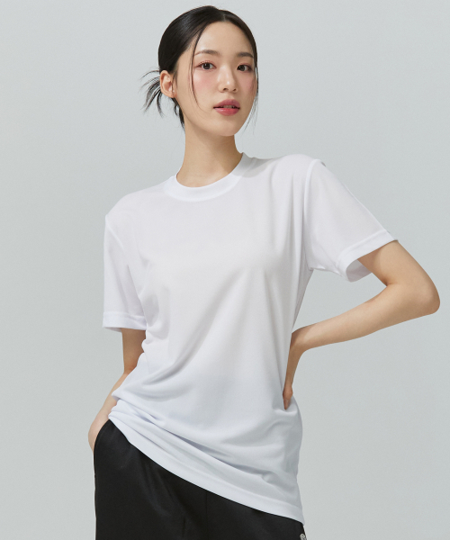 BLACK MONSTER FIT（ブラックモンスターフィット）の「[3PACK]無地クールロン機能性クール半袖Tシャツ3P（Tシャツ/カットソー・レディース・ホワイト/ブラック/ブラックミックス/チャコール・2XL/3XL/SMALL/MEDIUM/LARGE/X-LARGE）」の11枚目の写真