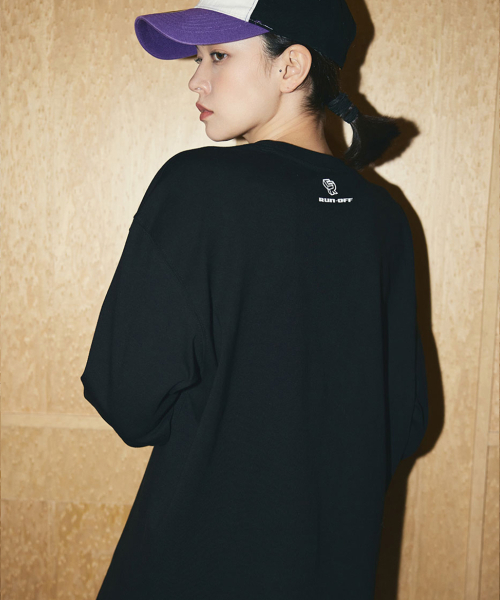 CORALIAN(コラリアン)の「タイポグラフィック長袖コットンTシャツブラック(Tシャツ/カットソー・レディース・その他・S/M/L/2XL/XL/4XL/5XL/XS/3XL)」の5枚目の写真