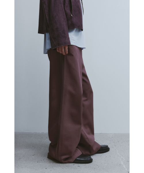 YOUTH（ユース）の「Double Trimming Wide Pants - Purple（スラックス・レディース・その他・SMALL/MEDIUM/LARGE）」の2枚目の写真