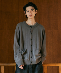 eastserviceshop（イーストサービスショップ）の「Elbow Detail Cardigan - Graphite（カーディガン/ボレロ）」