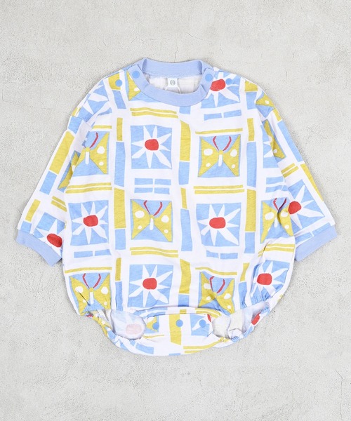 MARKEY'S（マーキーズ）の「26年春夏新作/ソウガラナガソデボディシャツ（ロンパース・キッズ・ベージュ系その他/ホワイト系その他/マルチ/ピンク系その他・70/80）」の4枚目の写真