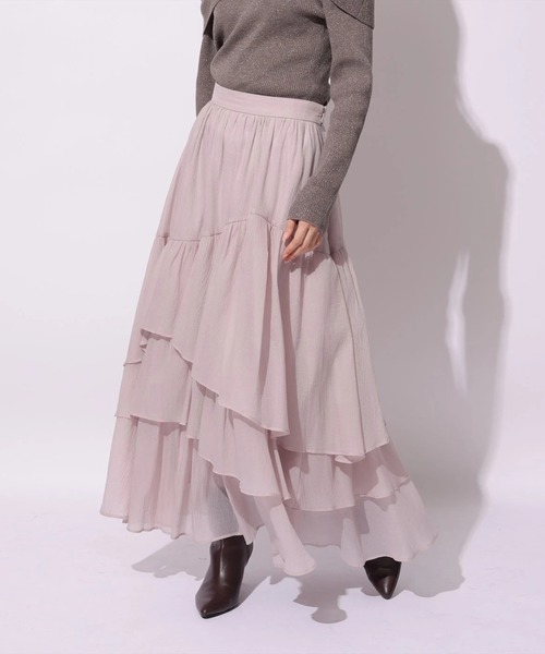 シアーランダムティアードスカート（スカート）｜Mystrada（マイ