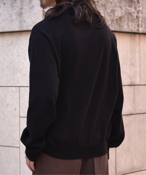 Noen(ノエン)の「スキッパーニットポロ(ニット/セーター・メンズ・ブラック/グレー・LARGE/MEDIUM)」の7枚目の写真