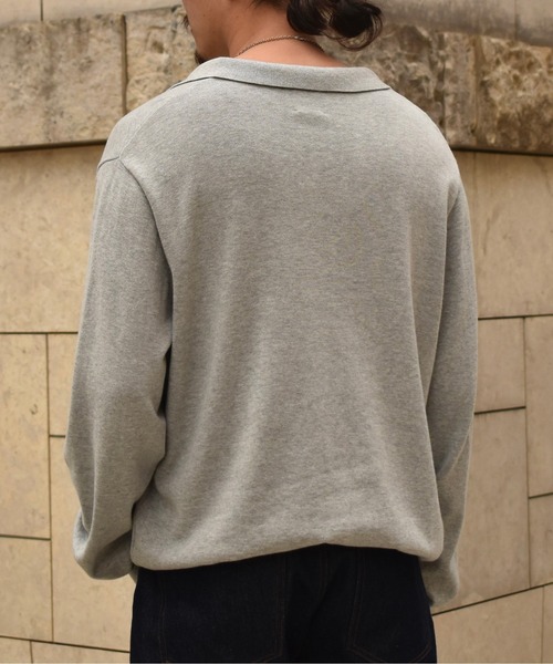 Noen(ノエン)の「スキッパーニットポロ(ニット/セーター・メンズ・ブラック/グレー・LARGE/MEDIUM)」の10枚目の写真