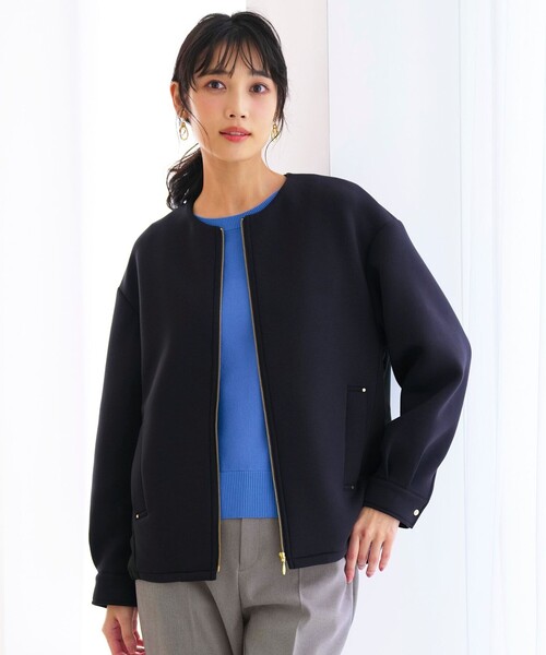 ANY SIS（エニィスィス）の「フォルミックコンビ アウター（その他アウター・レディース・ネイビー系/アイボリー系・LARGE/MEDIUM/SMALL）」の14枚目の写真