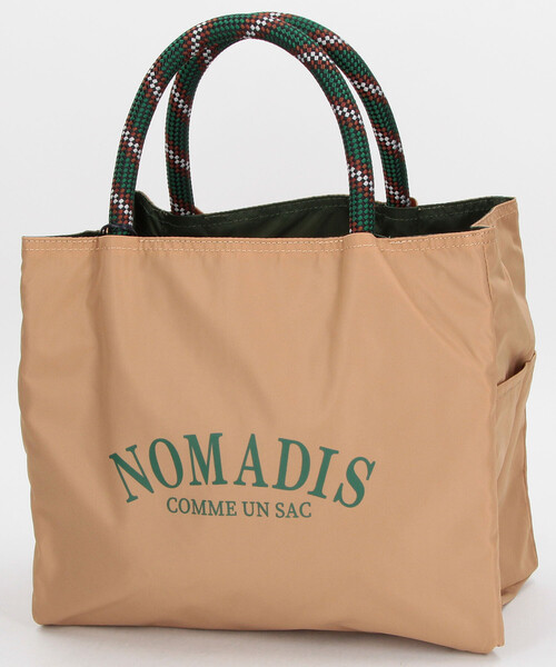 Firsthand（ファーストハンド）の「NOMADIS/ノマディス SAC2 W/16 / リバーシブル ロゴトートバッグ / 26SS-N197-0-（トートバッグ・レディース・ベージュ/ブラック・ONE SIZE）」の2枚目の写真
