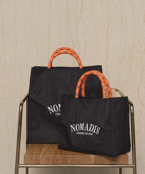 Firsthand（ファーストハンド）の「NOMADIS/ノマディス SAC2 W/16 / リバーシブル ロゴトートバッグ / 26SS-N197-0-（トートバッグ・レディース・ベージュ/ブラック・ONE SIZE）」の4枚目の写真