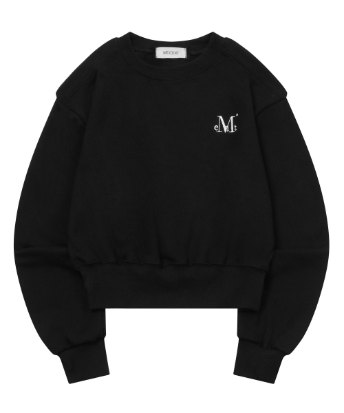 MUCENT（ムセント）の「ヘニングオフショルダークロップスウェット（2カラー）（スウェット・レディース・グレー/ブラック・FREE）」の7枚目の写真