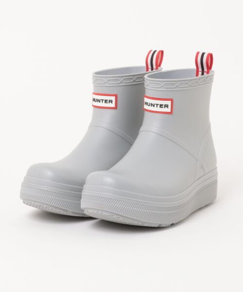 HUNTER（ハンター）の「ユニセックス プレイ モールデット ブーツ（レインシューズ・レディース・ブラック/シルバー・40/36）」の2枚目の写真