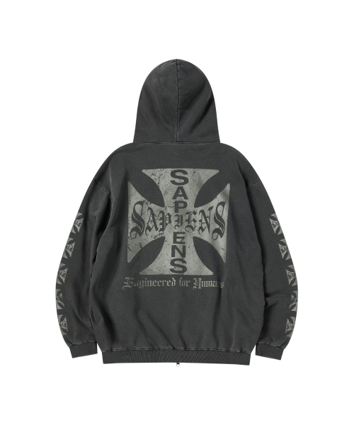 SAPIENS(サピエンス)の「ネオサピエンス フードジップアップ チャコール(パーカー・メンズ・その他・LARGE/MEDIUM)」の2枚目の写真