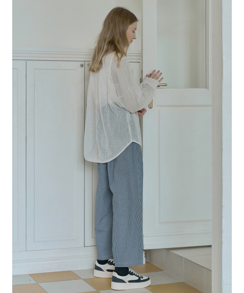 AVANT-G(アバン)の「See Through Overfit Knit Pullover - OATMEAL(ニット/セーター・レディース・その他・FREE)」の4枚目の写真