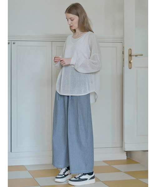 AVANT-G(アバン)の「See Through Overfit Knit Pullover - OATMEAL(ニット/セーター・レディース・その他・FREE)」の5枚目の写真