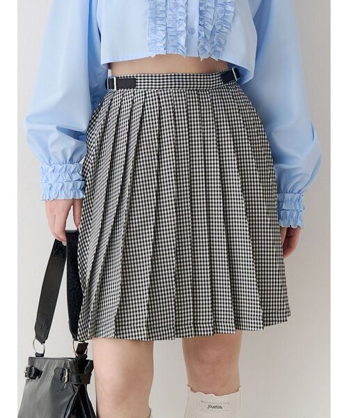 jouetie（ジュエティ）の「ニーレングスプリーツスカート【セットアップ対応】（スカート・レディース・その他2/その他1/ブラック・MEDIUM）」の3枚目の写真