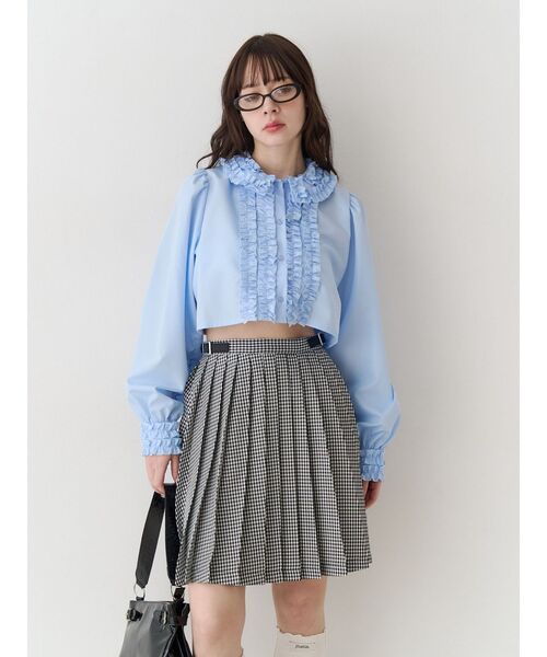 jouetie（ジュエティ）の「ニーレングスプリーツスカート【セットアップ対応】（スカート・レディース・その他2/その他1/ブラック・MEDIUM）」の5枚目の写真