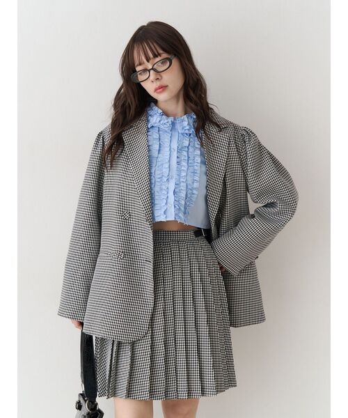 jouetie（ジュエティ）の「ニーレングスプリーツスカート【セットアップ対応】（スカート・レディース・その他2/その他1/ブラック・MEDIUM）」の7枚目の写真