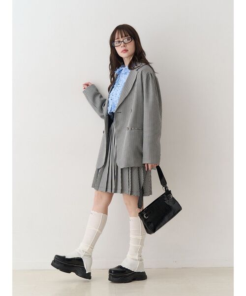 jouetie（ジュエティ）の「ニーレングスプリーツスカート【セットアップ対応】（スカート・レディース・その他2/その他1/ブラック・MEDIUM）」の8枚目の写真