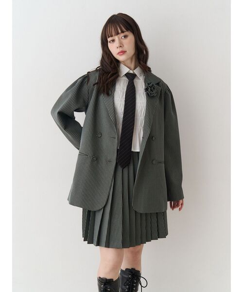 jouetie（ジュエティ）の「ニーレングスプリーツスカート【セットアップ対応】（スカート・レディース・その他2/その他1/ブラック・MEDIUM）」の11枚目の写真