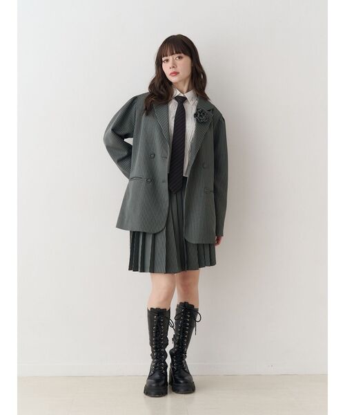 jouetie（ジュエティ）の「ニーレングスプリーツスカート【セットアップ対応】（スカート・レディース・その他2/その他1/ブラック・MEDIUM）」の12枚目の写真