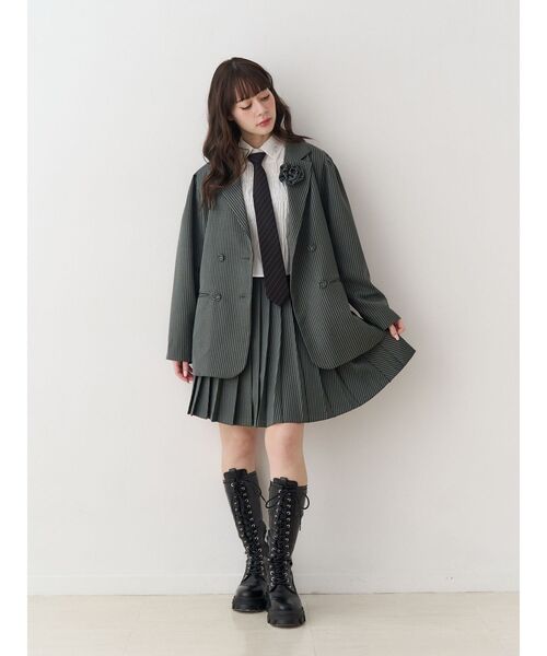 jouetie（ジュエティ）の「ニーレングスプリーツスカート【セットアップ対応】（スカート・レディース・その他2/その他1/ブラック・MEDIUM）」の13枚目の写真