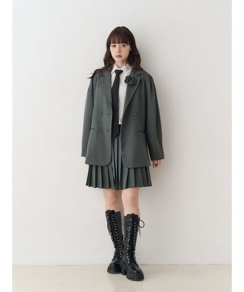 jouetie（ジュエティ）の「ニーレングスプリーツスカート【セットアップ対応】（スカート・レディース・その他2/その他1/ブラック・MEDIUM）」の14枚目の写真