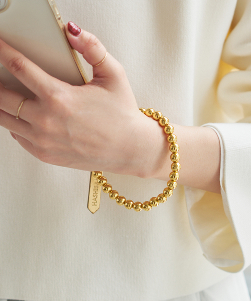 Spick & Span(スピックアンドスパン)の「HASHIBAMI / ハシバミ ヘマタイトボールスマホストラップ(その他小物・レディース・ゴールド/シルバー・FREE)」の20枚目の写真