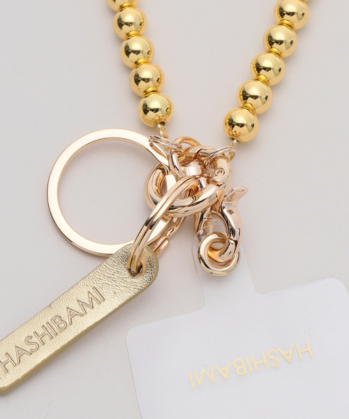 Spick & Span(スピックアンドスパン)の「HASHIBAMI / ハシバミ ヘマタイトボールスマホストラップ(その他小物・レディース・ゴールド/シルバー・FREE)」の9枚目の写真