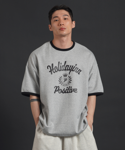 PHERMENON(フェルメノン)の「スーパーローバーフィットリング半袖Tシャツ - グレー(Tシャツ/カットソー・メンズ・その他・1/2)」の1枚目の写真