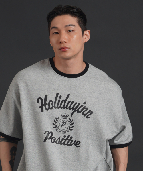 PHERMENON(フェルメノン)の「スーパーローバーフィットリング半袖Tシャツ - グレー(Tシャツ/カットソー・メンズ・その他・1/2)」の3枚目の写真