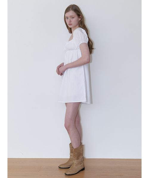 KINDABABY(カインダベイビー)の「baby belle mini dress - white(ワンピース・レディース・ホワイト・FREE)」の3枚目の写真