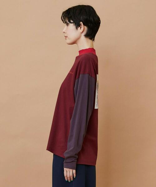 FRAPBOIS(フラボア)の「SYU-T(Tシャツ/カットソー・レディース・ブルー/レッド・1/2)」の3枚目の写真