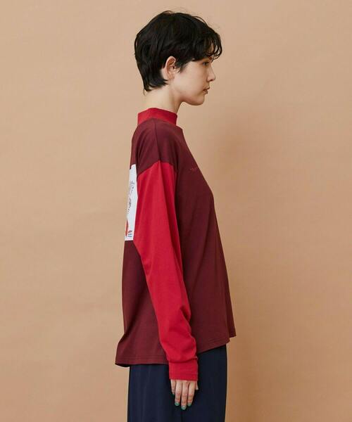 FRAPBOIS(フラボア)の「SYU-T(Tシャツ/カットソー・レディース・ブルー/レッド・1/2)」の5枚目の写真
