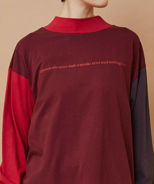 FRAPBOIS(フラボア)の「SYU-T(Tシャツ/カットソー・レディース・ブルー/レッド・1/2)」の7枚目の写真