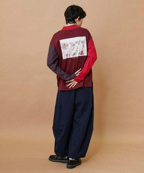 FRAPBOIS(フラボア)の「SYU-T(Tシャツ/カットソー・レディース・ブルー/レッド・1/2)」の13枚目の写真