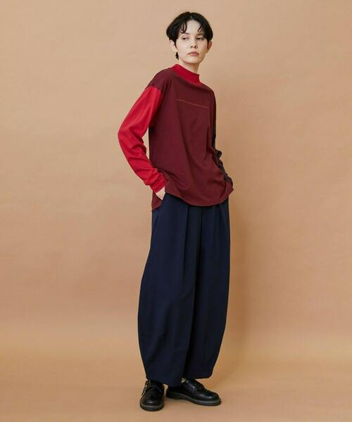FRAPBOIS(フラボア)の「SYU-T(Tシャツ/カットソー・レディース・ブルー/レッド・1/2)」の14枚目の写真