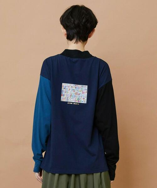 FRAPBOIS(フラボア)の「SYU-T(Tシャツ/カットソー・レディース・ブルー/レッド・1/2)」の18枚目の写真