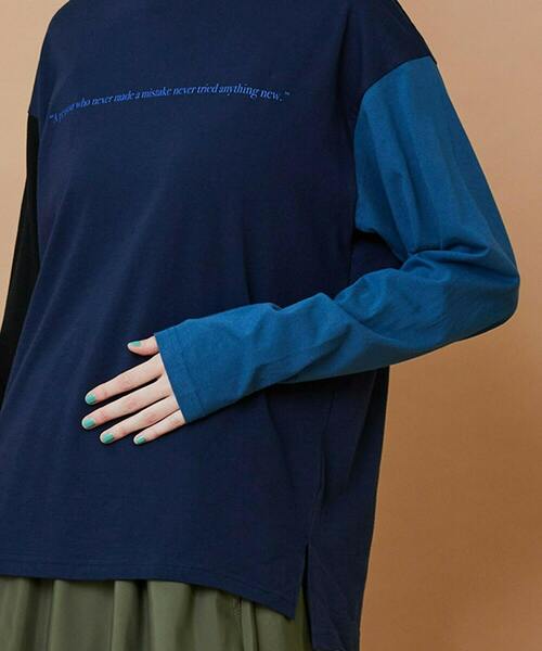 FRAPBOIS(フラボア)の「SYU-T(Tシャツ/カットソー・レディース・ブルー/レッド・1/2)」の20枚目の写真