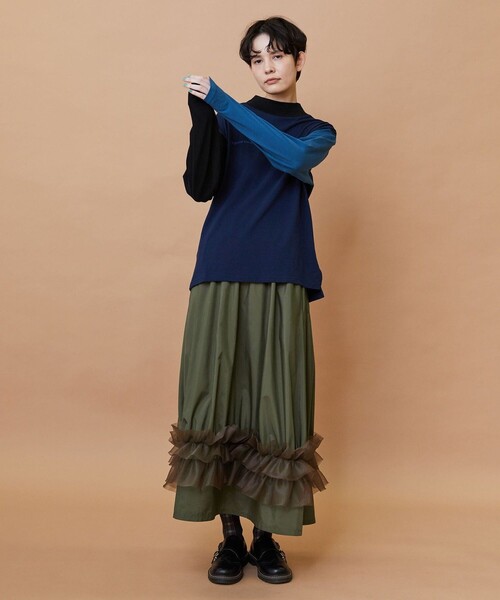 FRAPBOIS（フラボア）の「SYU-T（Tシャツ/カットソー・レディース・ブルー/レッド・1/2）」の17枚目の写真