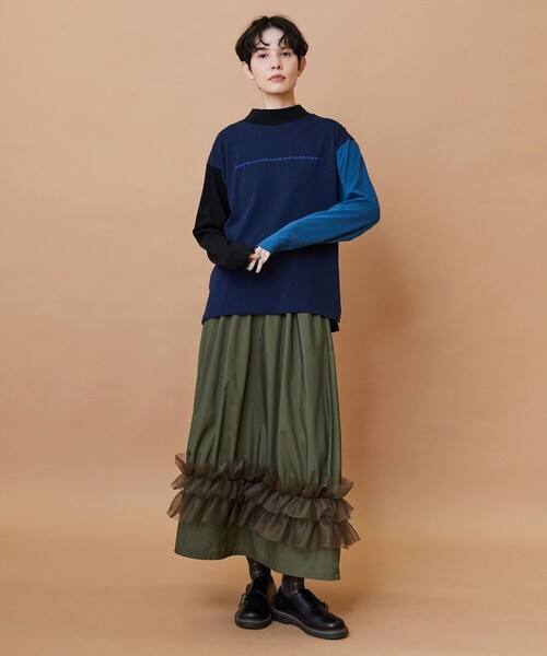 FRAPBOIS（フラボア）の「SYU-T（Tシャツ/カットソー・レディース・ブルー/レッド・1/2）」の18枚目の写真