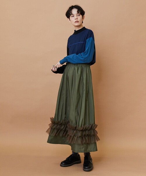 FRAPBOIS（フラボア）の「SYU-T（Tシャツ/カットソー・レディース・ブルー/レッド・1/2）」の22枚目の写真