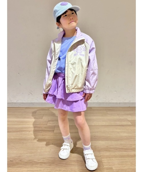 GAP(ギャップ)の「GAP Athleticロゴ ウィンドブレーカー ジャケット (キッズ)(ナイロンジャケット・キッズ・ネイビー/ラベンダー・160cm/150cm/140cm/130cm/120cm/110cm)」の5枚目の写真