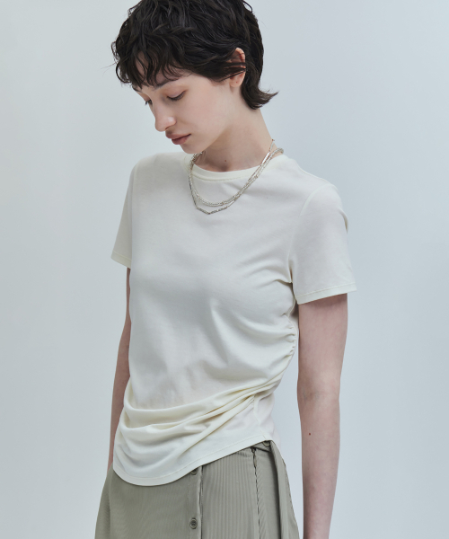 YOUTH（ユース）の「Shirring H/S T-Shirt - Lemon（Tシャツ/カットソー・レディース・その他・S/M）」の4枚目の写真
